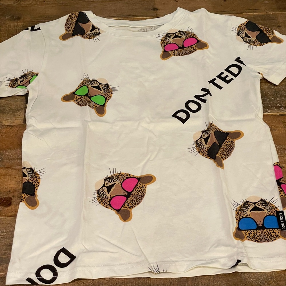 Don Teddy Kids Graphic T-Shirt - White